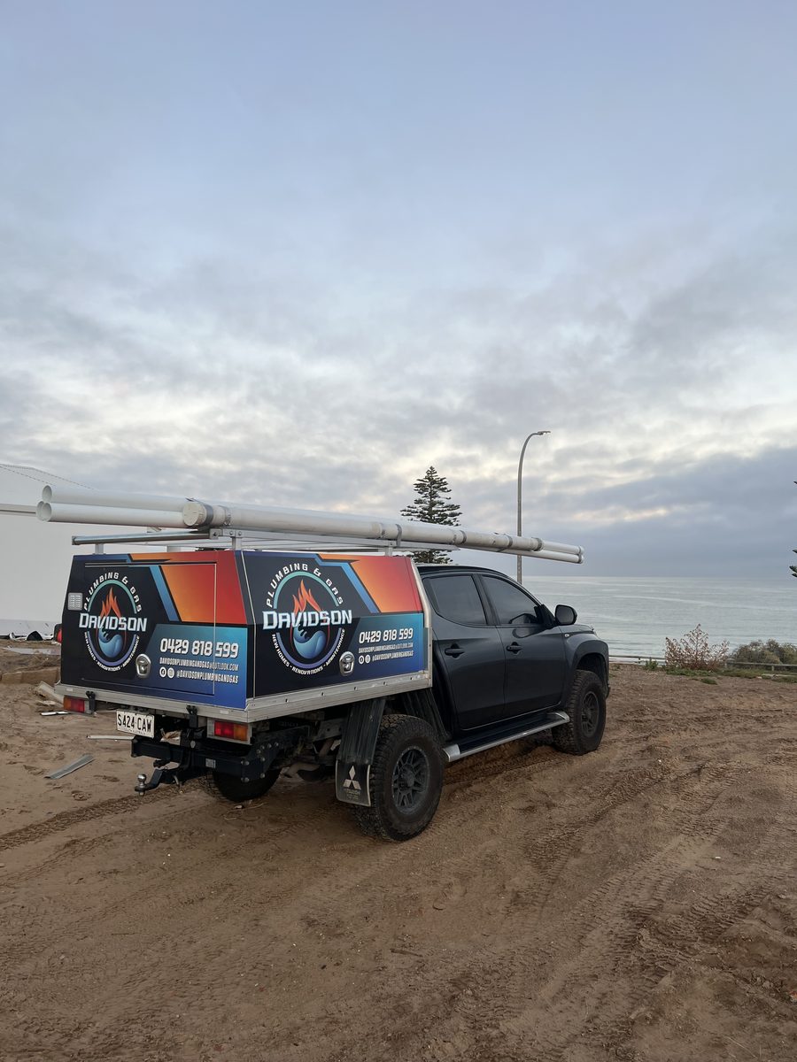 Davidson Plumbing and Gas work vehicle — ready for emergency callouts